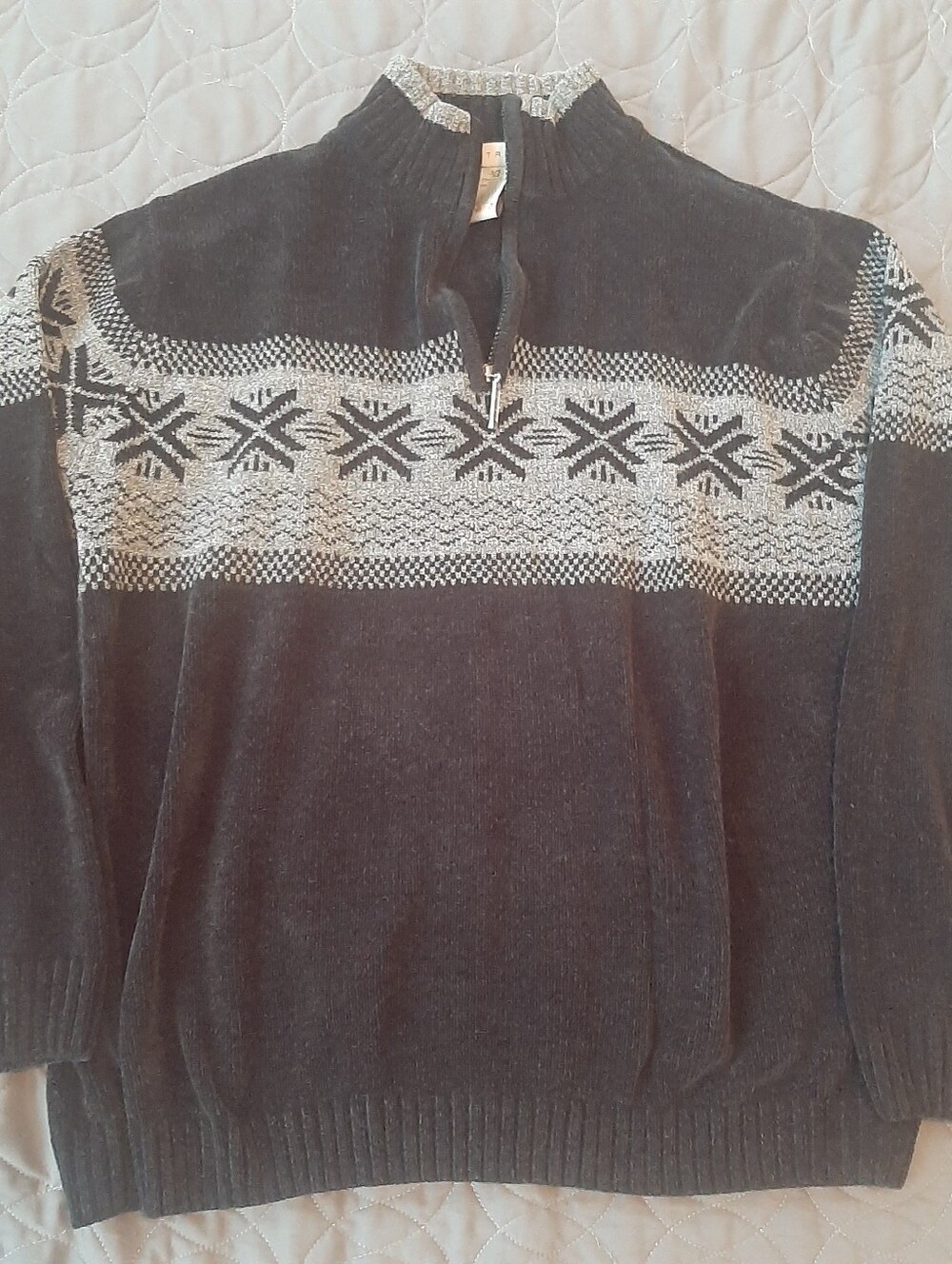Retreat Comfy Black 1/4 Zip Sweater (L)
